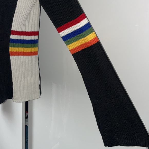 Vintage Y2K Tommy Hilfiger rainbow knit long sleeved sweater - Picture 3 of 8